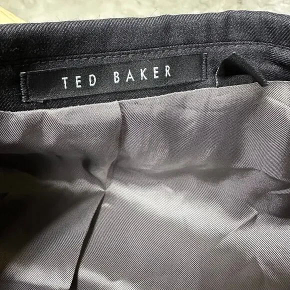 Ted Baker NWOT Endurance Jarrow CT Gray Men's 42L Blazer 100% Wool 2 Button